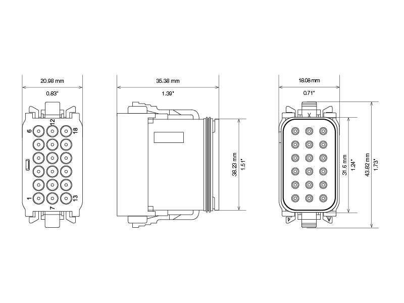 DT16 Deutsch Connector C connection diagram